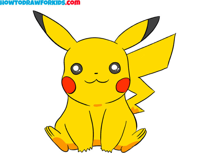 How to Draw Pikachu Easy Drawing Tutorial For Kids