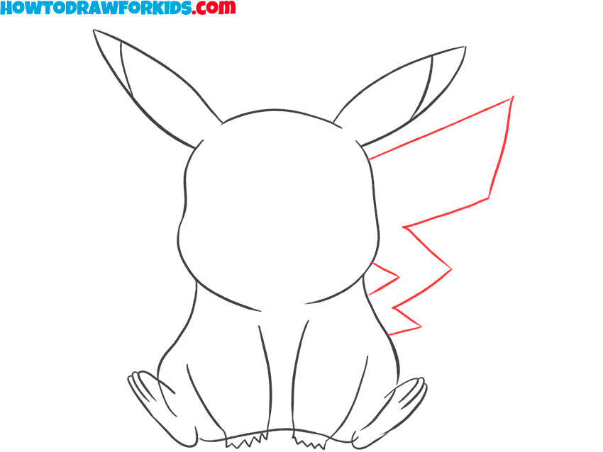 how to draw pikachu step by step easy
