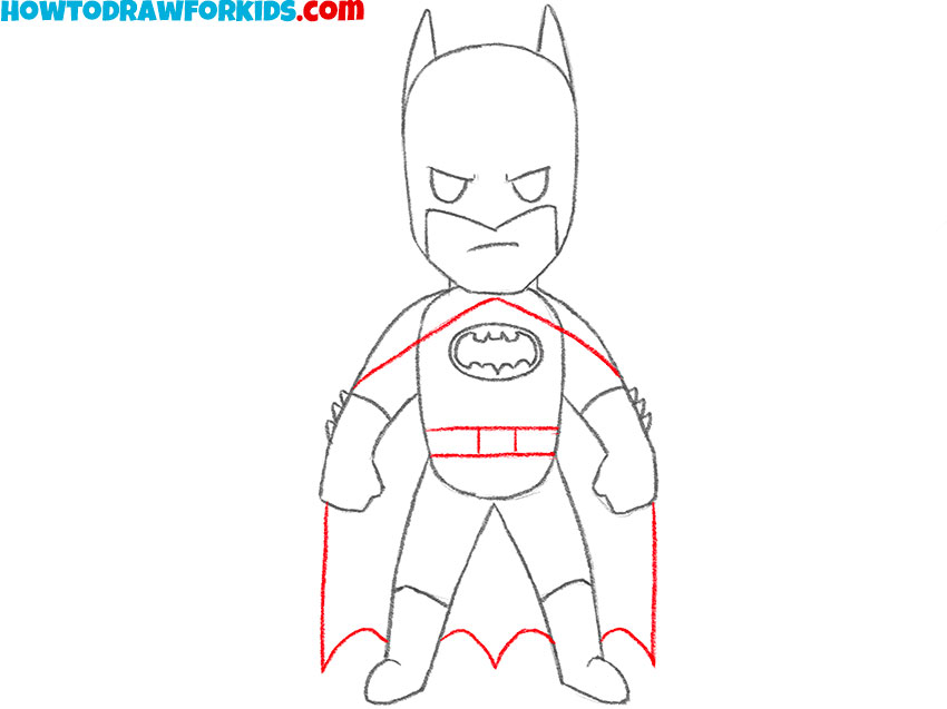 sketch Batman's cape