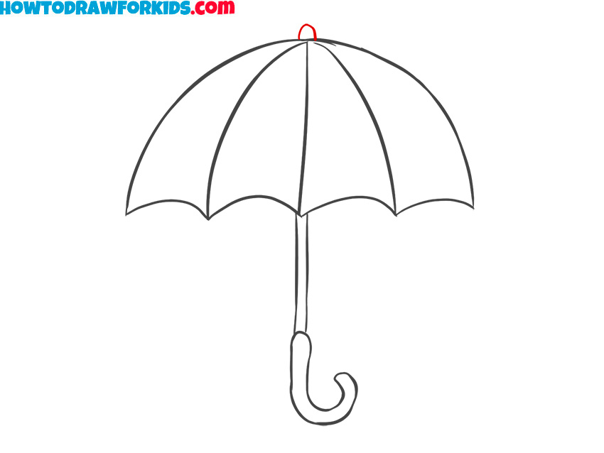 umbrella drawing guide for kids