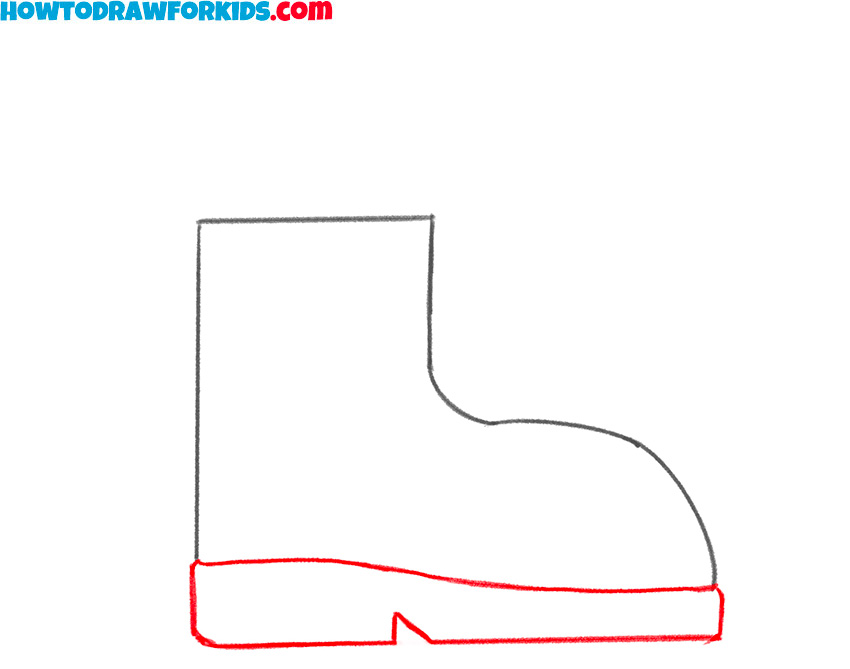 boot drawing easy