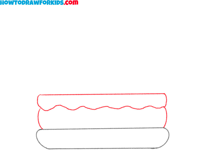 how to draw a burger simple