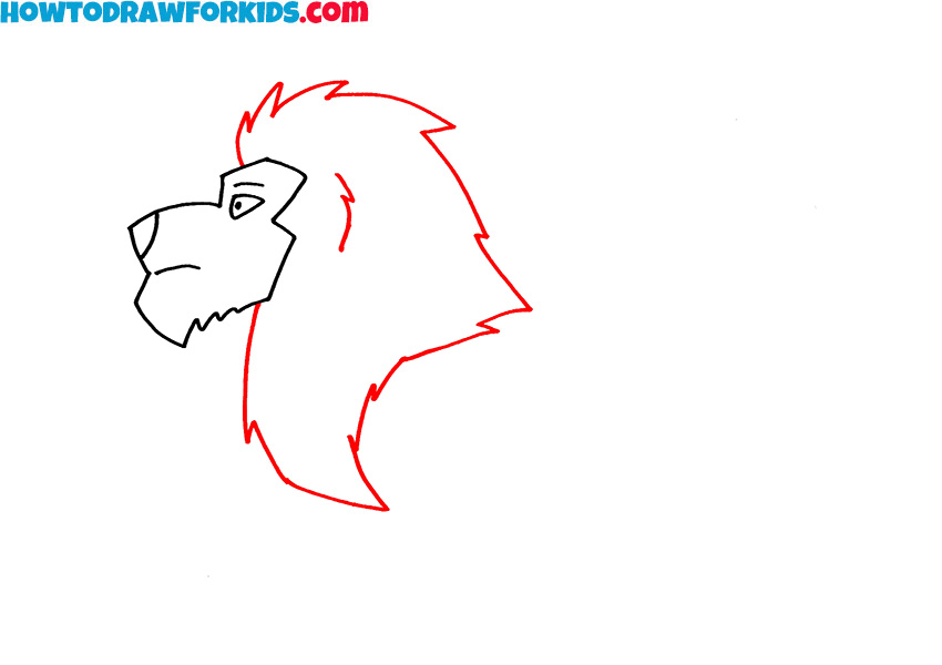 3 how to draw a lion easy