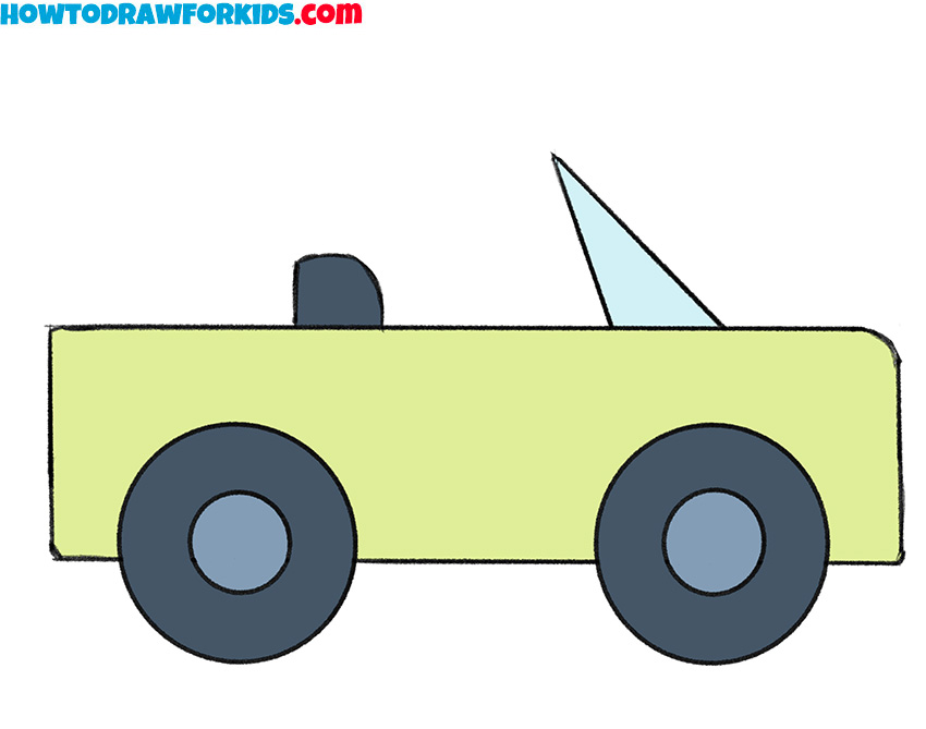 How to draw a Car for beginners