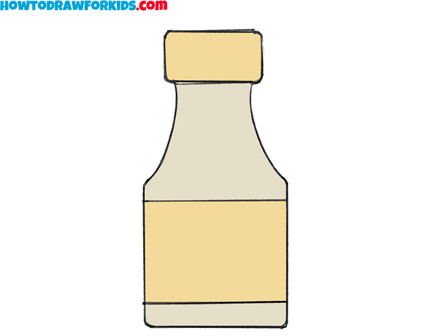 bottle drawing for beginners