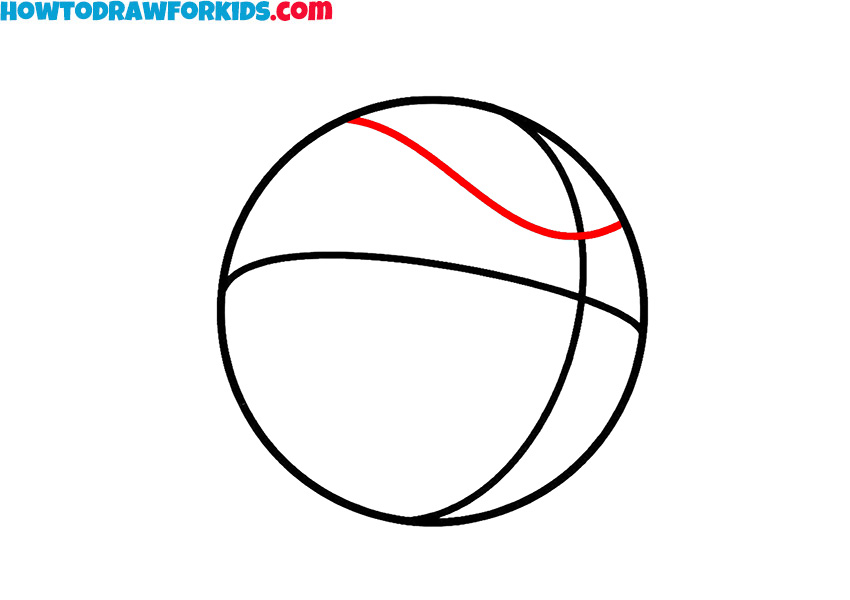 how to draw a basketball step by step