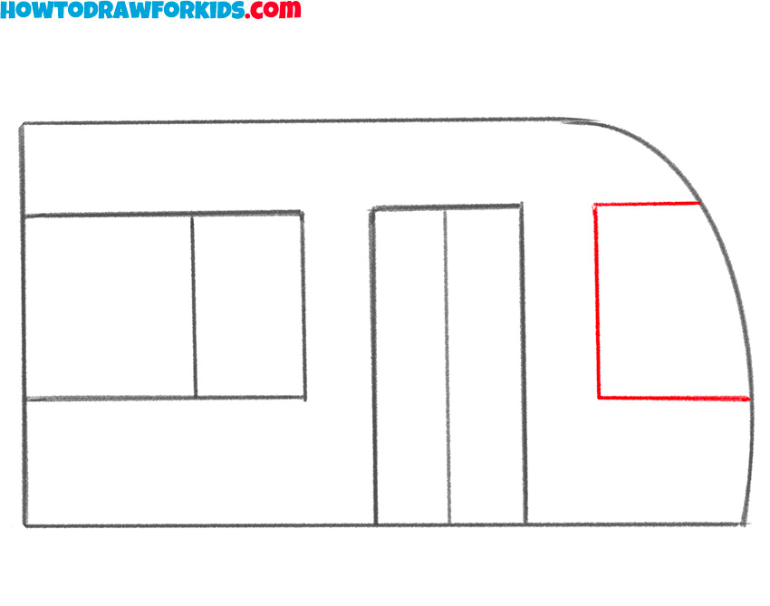 how to draw a bus easy