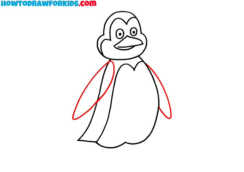 6 how to draw a penguin step by step