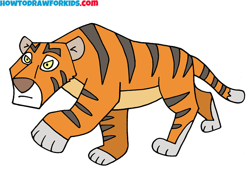 9 how to draw a tiger