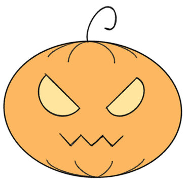 How to Draw a Jack-o’-lantern for Kindergarten