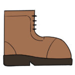 How to Draw a Boot for Kindergarten
