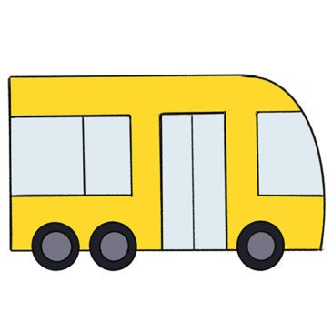 How to Draw a Bus for Kindergarten