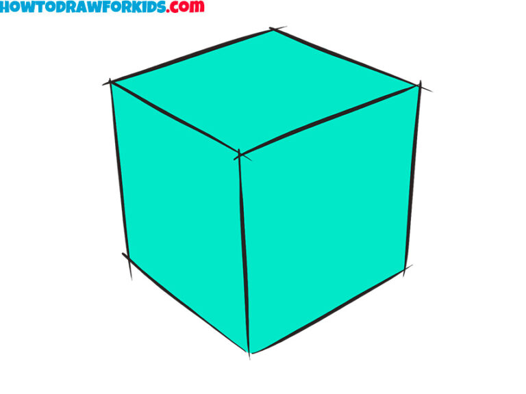 How to Draw a Simple Cube - Easy Drawing Tutorial For Kids