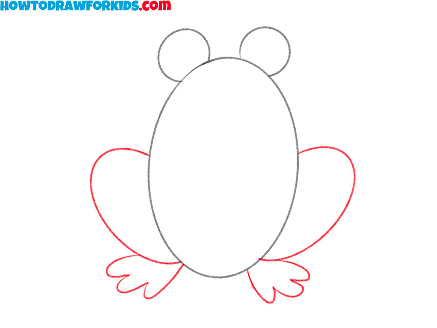 easy way to draw a Frog for kids