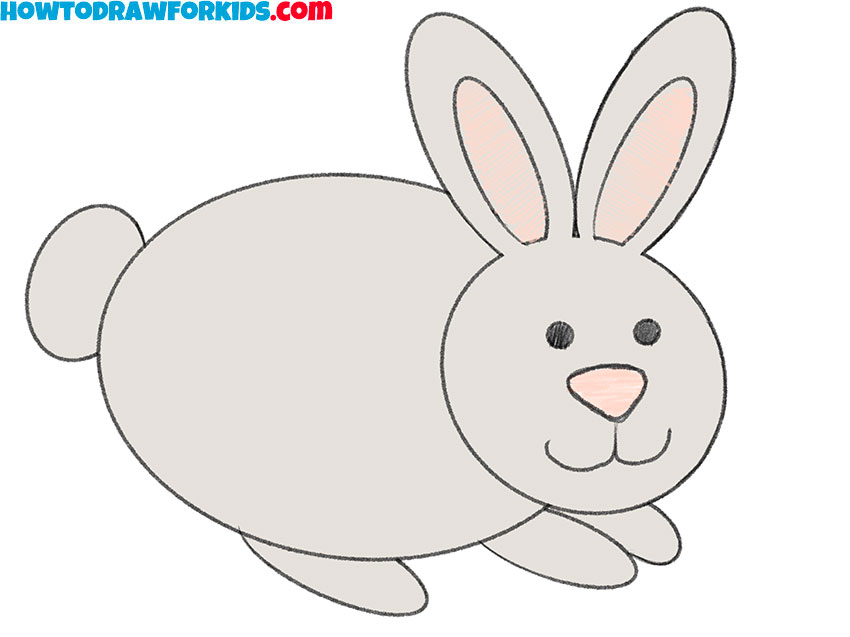 How to Draw a Bunny for Kindergarten Easy Tutorial For Kids