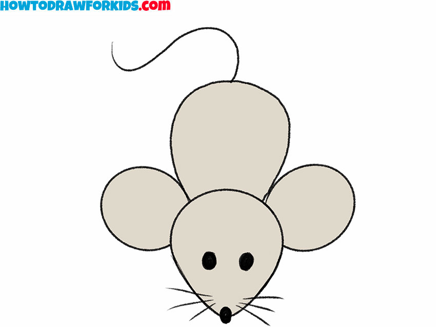 how to draw a mouse for kindergarten easy drawing tutorial for kids