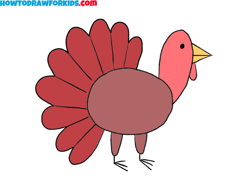 how-to-draw-a-turkey-step-by-step-easy