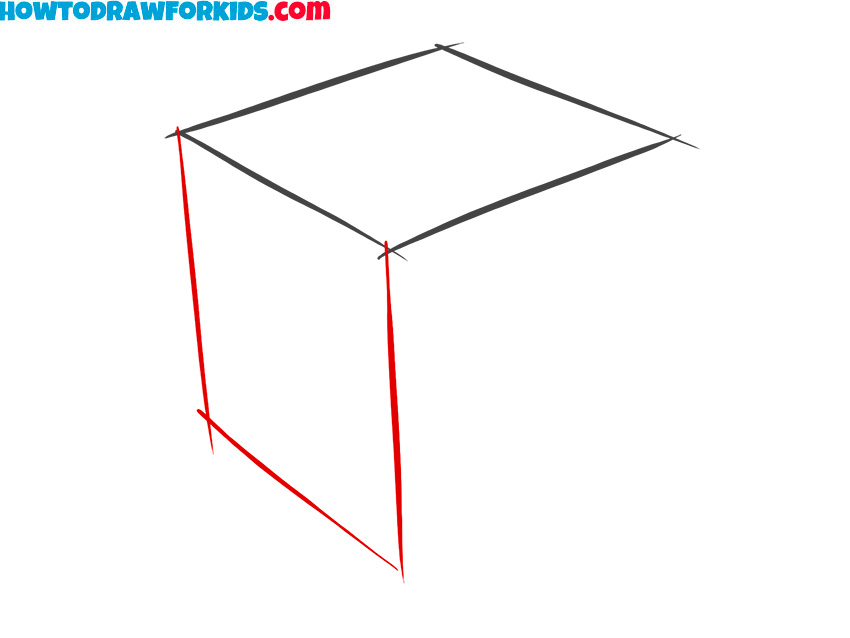 simple cube drawing tutorial for kids