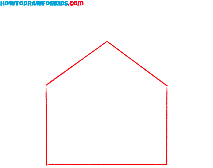 how to draw a house and paint