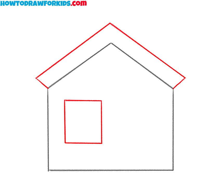 how to draw a house art