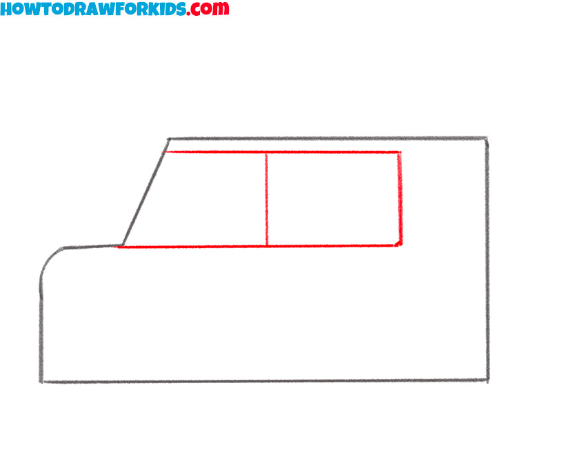 how to draw a suv car