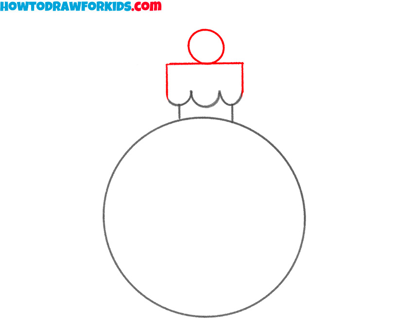 How to draw a christmas bulb for beginners
