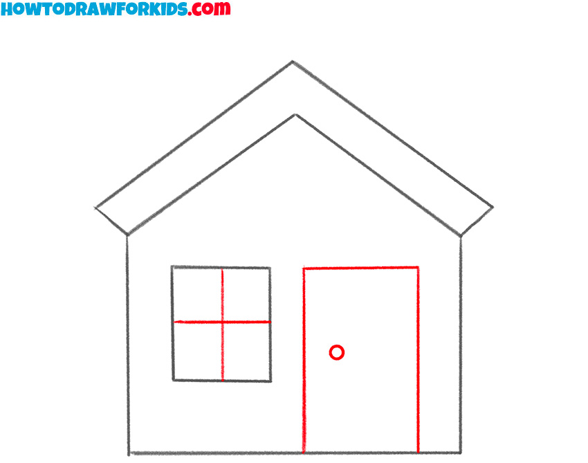 how to draw a house easy