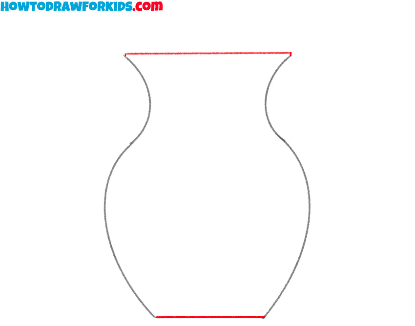simple vase drawing
