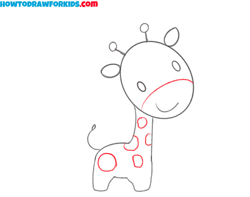 how to draw a giraffe art