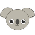 How to Draw a Koala Face for Kindergarten