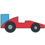 How to Draw a Racing Car for Kindergarten