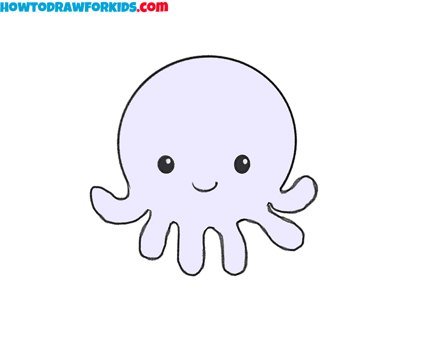 easy octopus drawing for kids