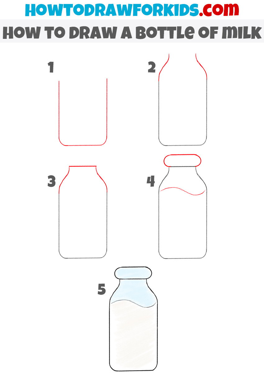 How to Draw a Milk Carton Step by Step - EasyDrawingTips