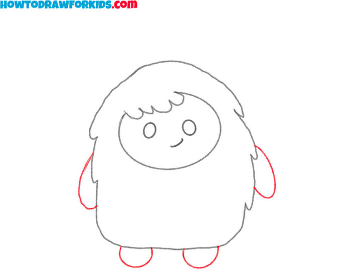 How to Draw a Yeti Easy Tutorial For Kids