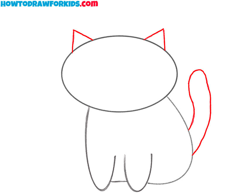 how to draw a cat cute