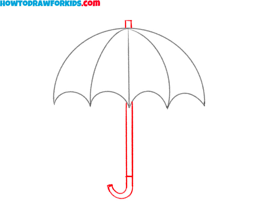simple umbrella drawing