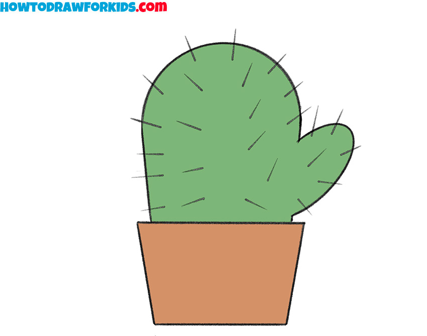 how to draw a cactus easy and cute