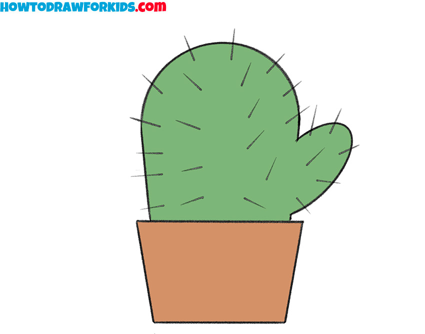 How to Draw a Cactus for Kindergarten Easy Tutorial For Kids