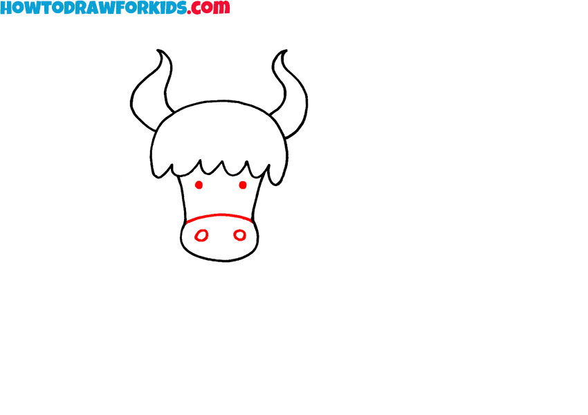 How to draw a wild yak