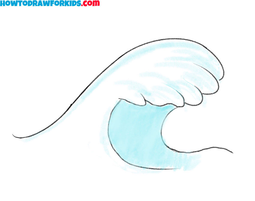 simple wave drawing lesson