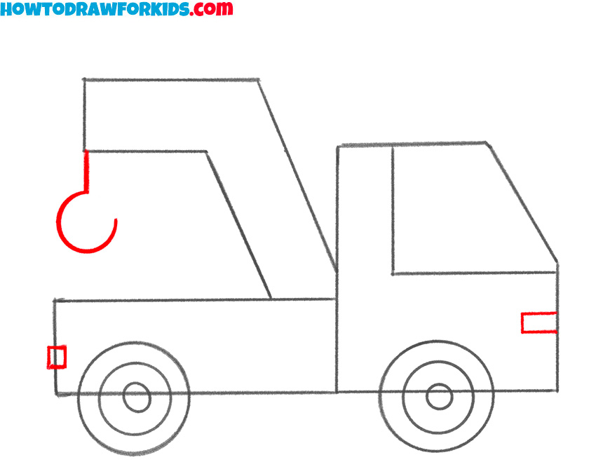Tow truck drawing tutorial