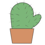 How to Draw a Cactus for Kindergarten