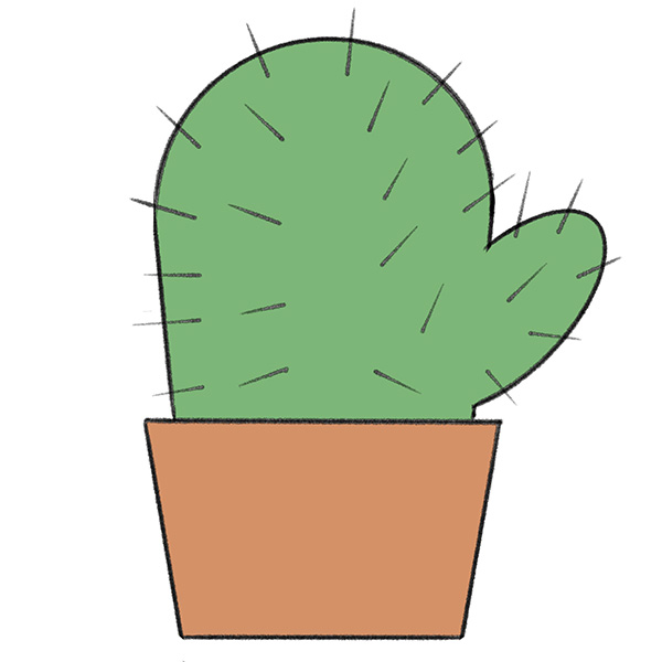 Hand Drawn Sketch of Ariocarpus Cactus Plant Drawing by Iam Nee - Pixels