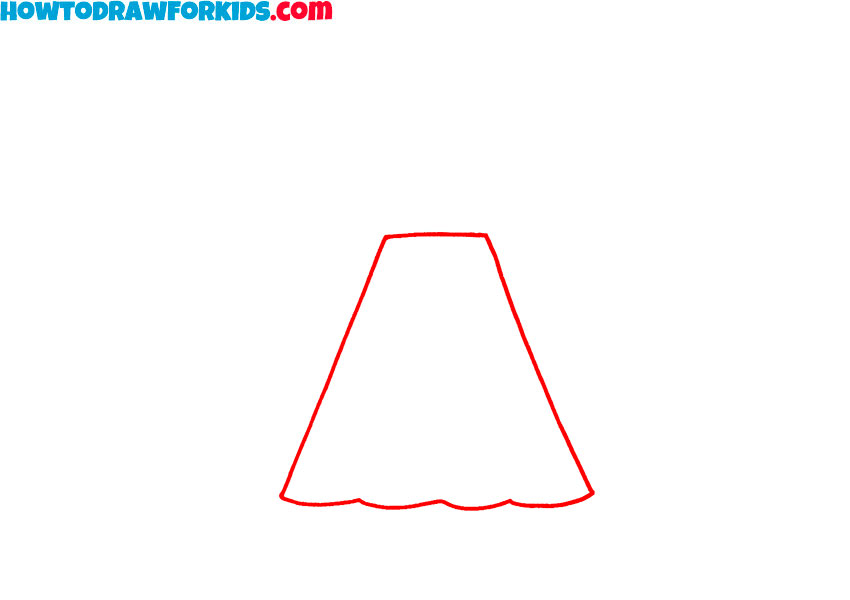 How to draw a Volcano easy