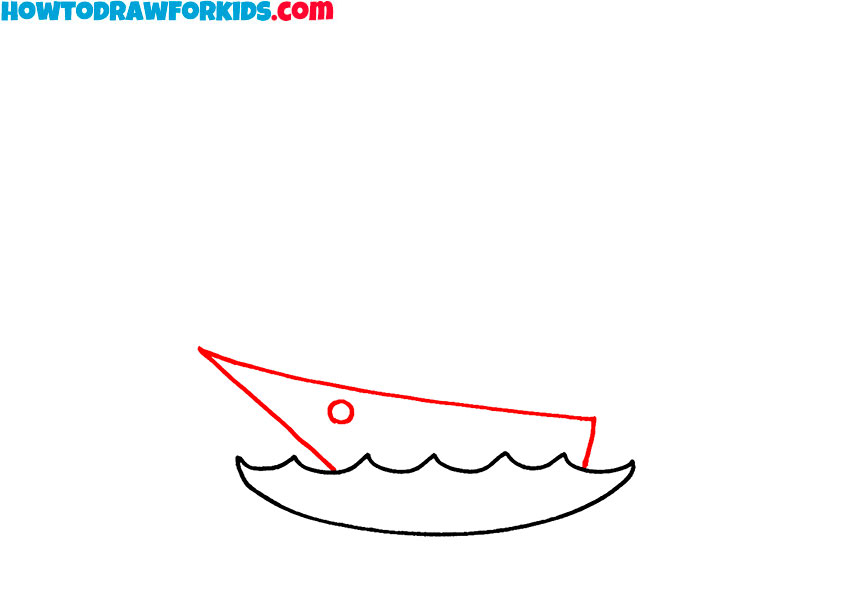 How to draw a cartoon Yacht