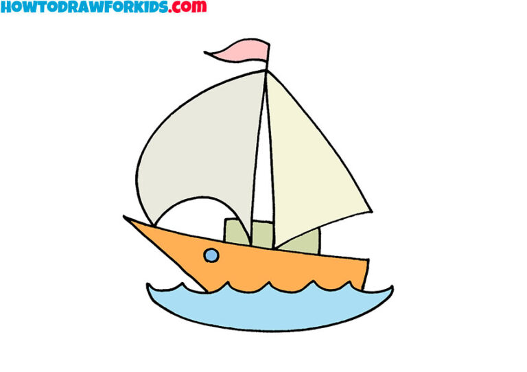 How to Draw a Yacht Easy Drawing Tutorial For Kids