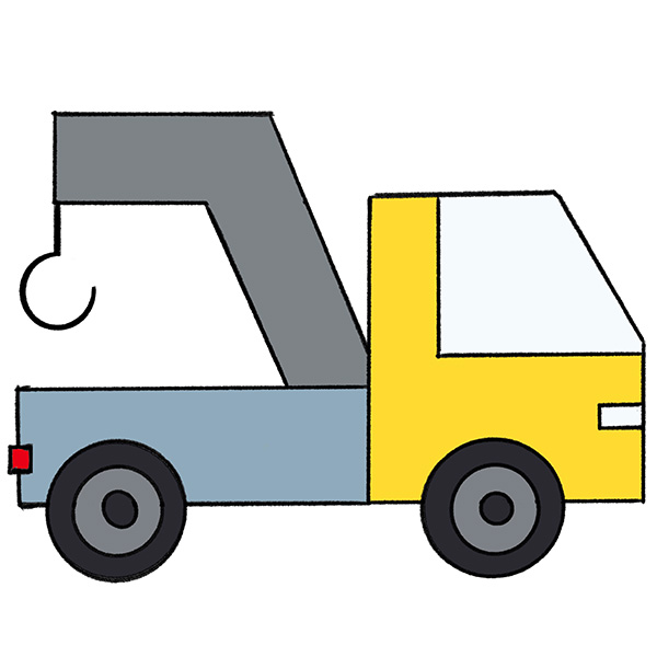 Delivery truck in simple drawing Stock Vector Image & Art - Alamy
