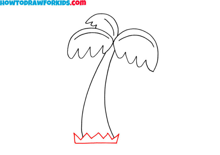 How to Draw a Palm Tree - Easy Drawing Tutorial For Kids