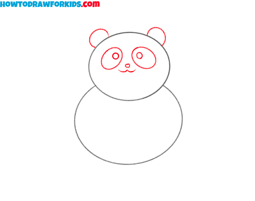 how to draw a panda realistic