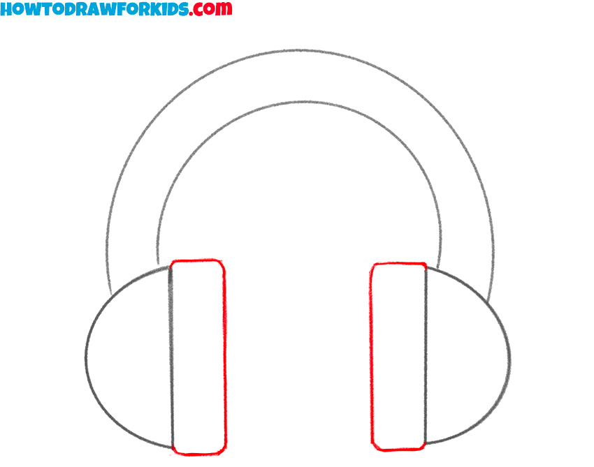 how to draw cute headphones